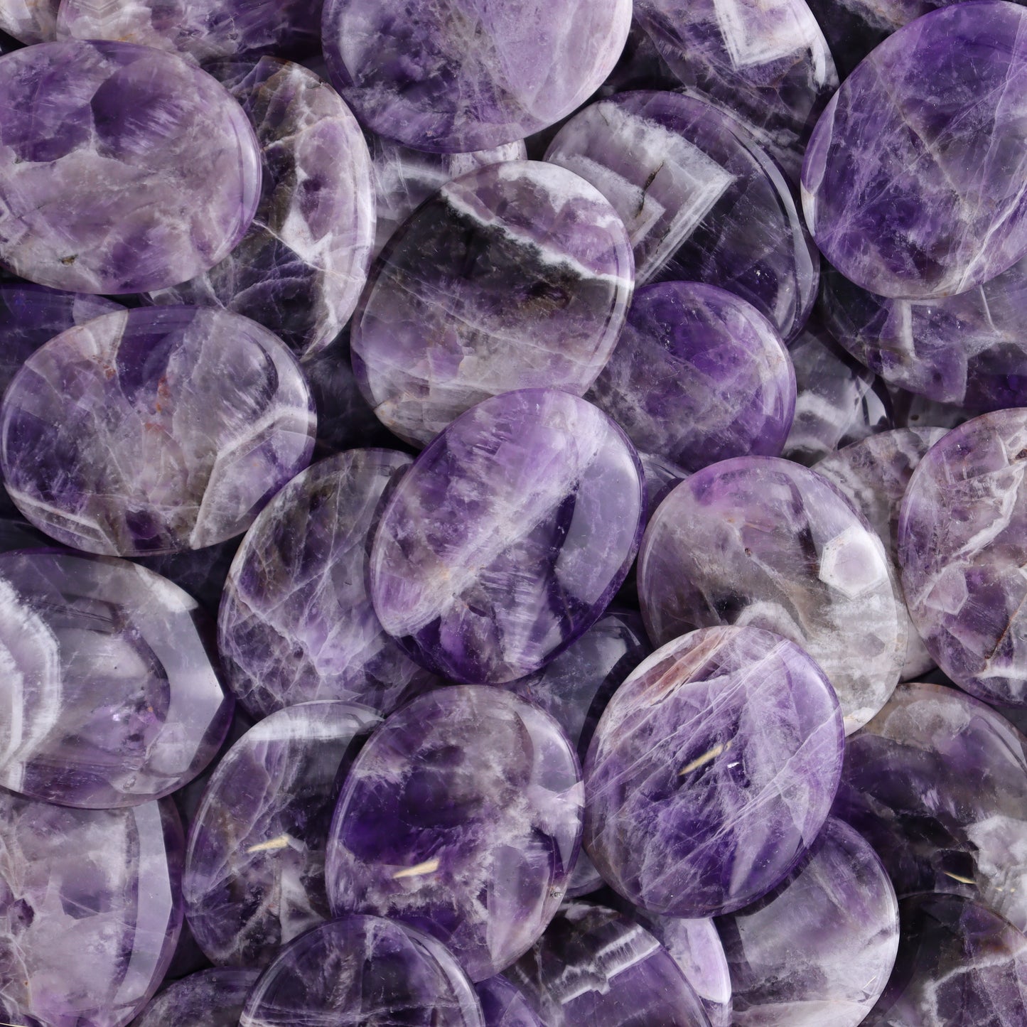 One Amethyst Flat Palm Stone - Expert Wholesale and Supplier of Wholesale Crystals & Bulk Gemstones, ["Amethyst","Palm Stones"]