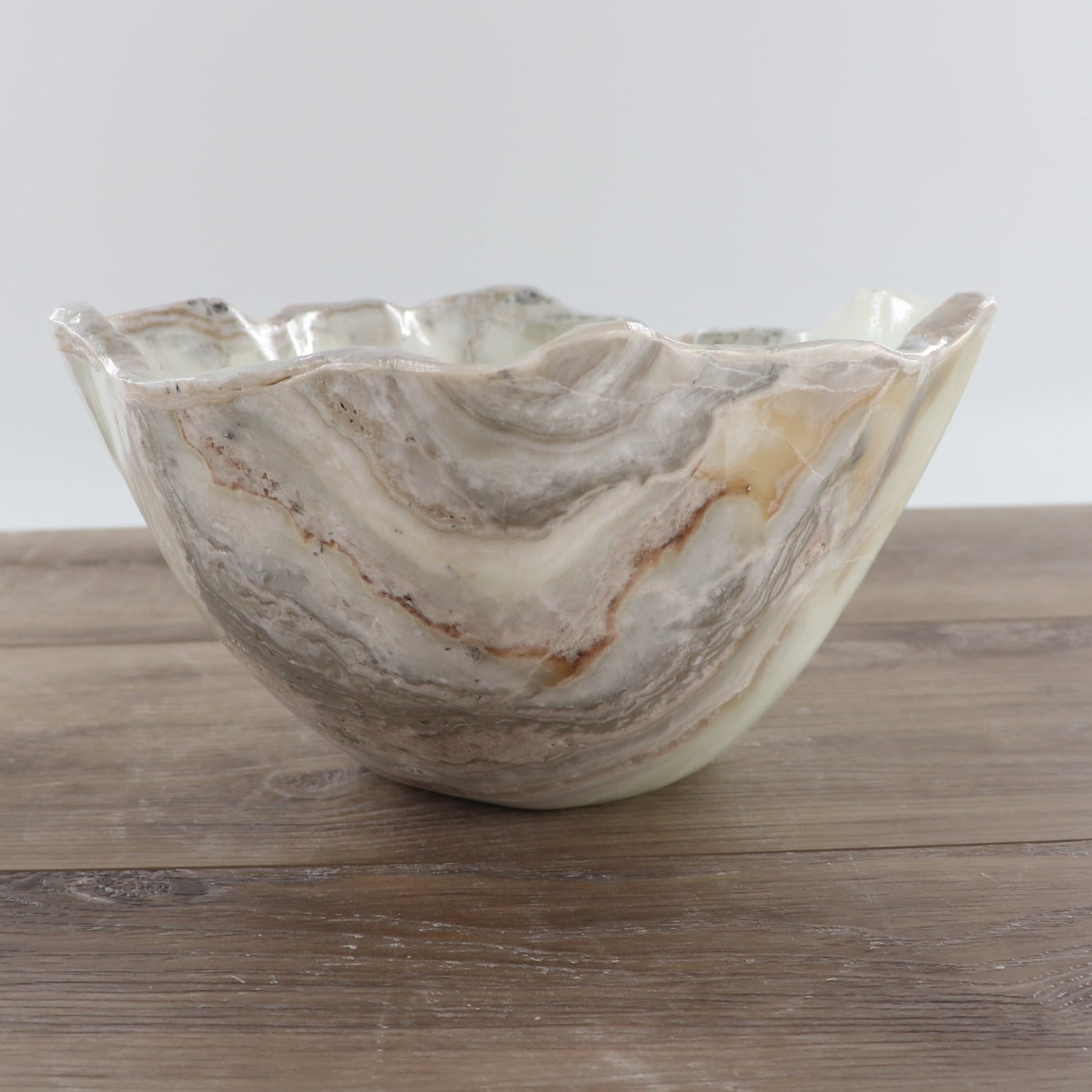 Mexican Onyx/Calcite Bowl 12"