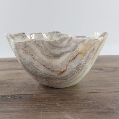 Mexican Onyx/Calcite Bowl 12"