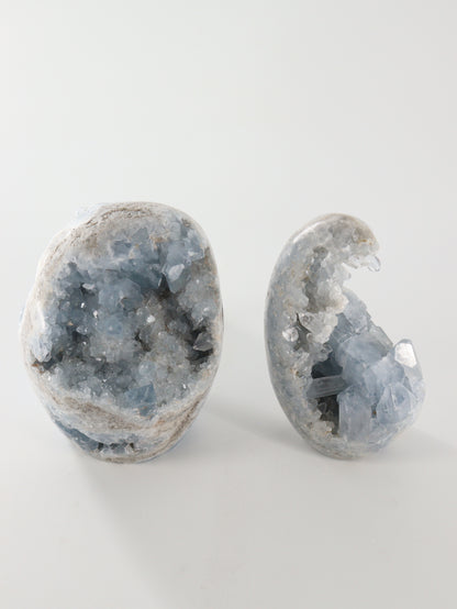 Celesite Freeforms Set of 2 - Expert Wholesale and Supplier of Wholesale Crystals & Bulk Gemstones, []