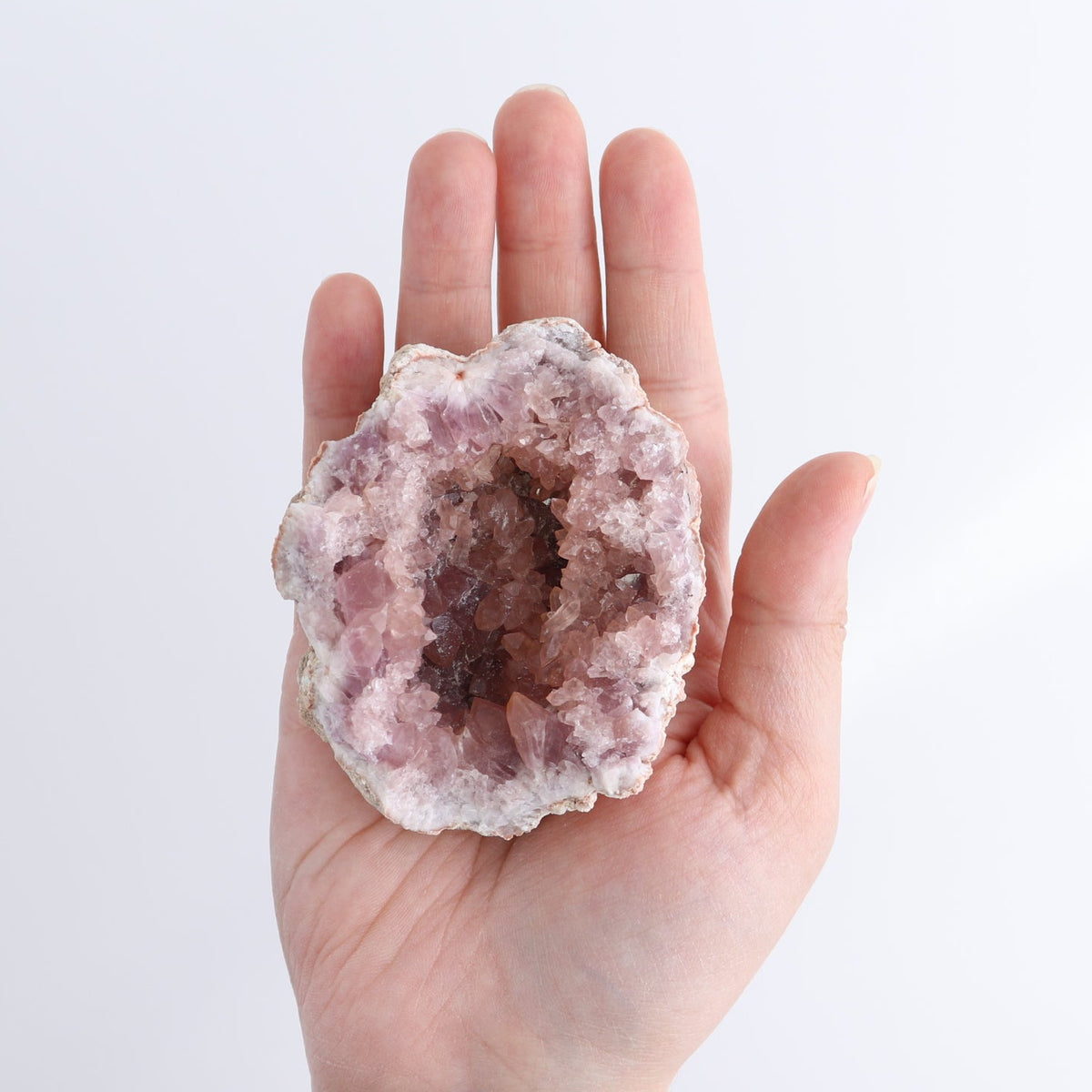 Pink Amethyst Geodes Set of 6