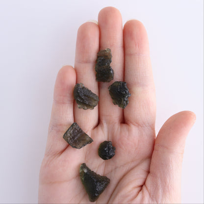Moldavite Pieces Set of 6