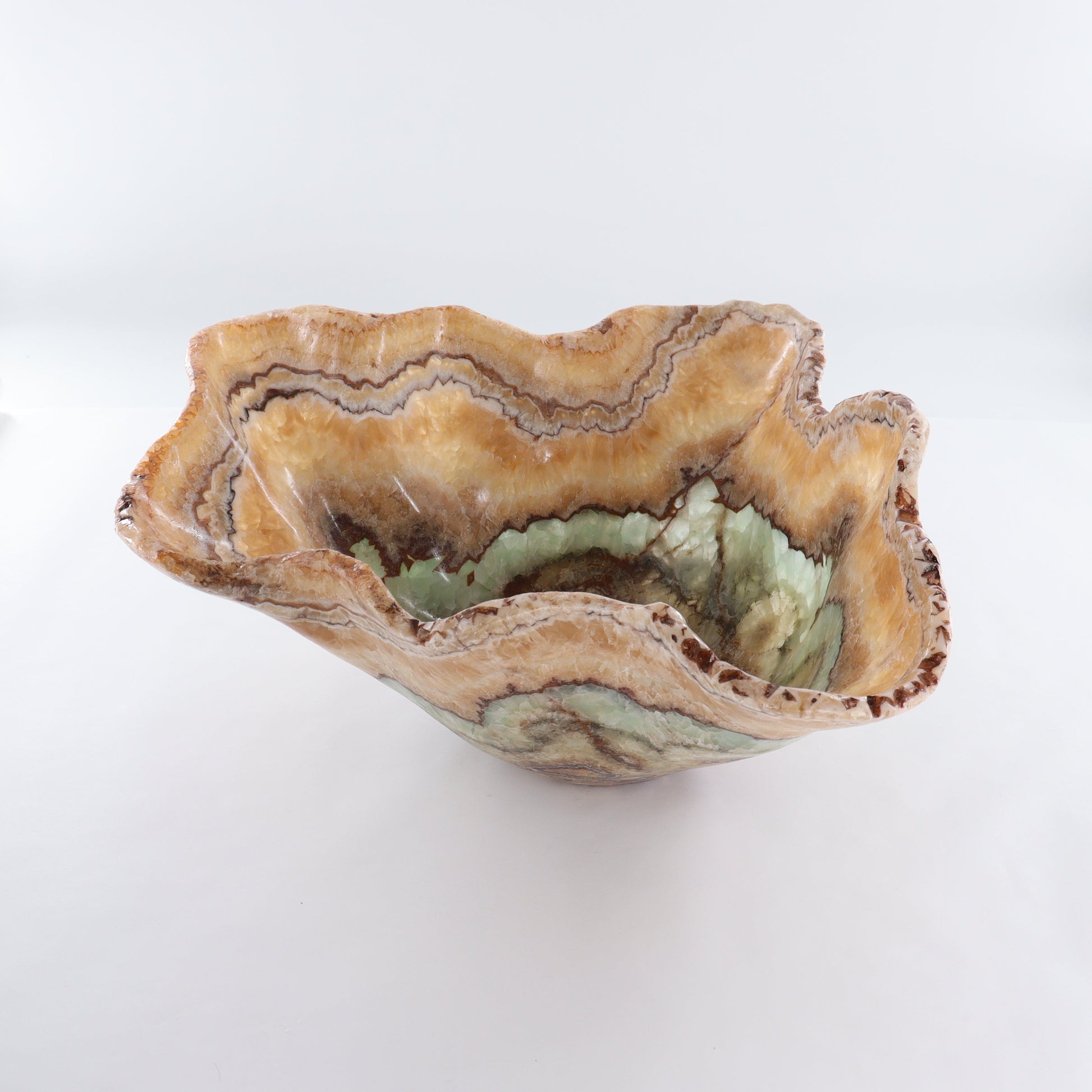 Mexican Onyx/Calcite Bowl - Expert Wholesale and Supplier of Wholesale Crystals & Bulk Gemstones, ["Bowls","Calcite","Mexico","onyx"]