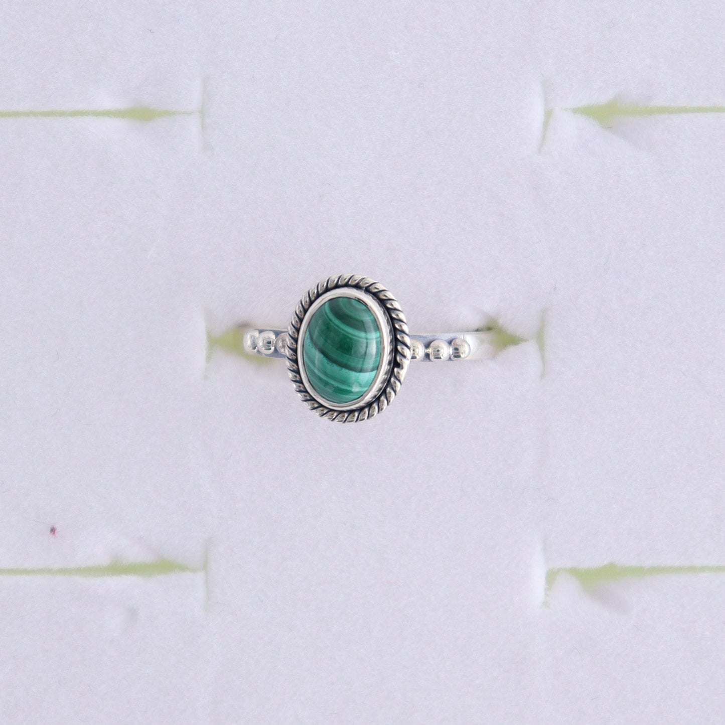 Malachite Rings Set of 7 (Ring Holders Not Included) - Expert Wholesale and Supplier of Wholesale Crystals & Bulk Gemstones, ["Malachite","Ring","rings","sterling silver"]