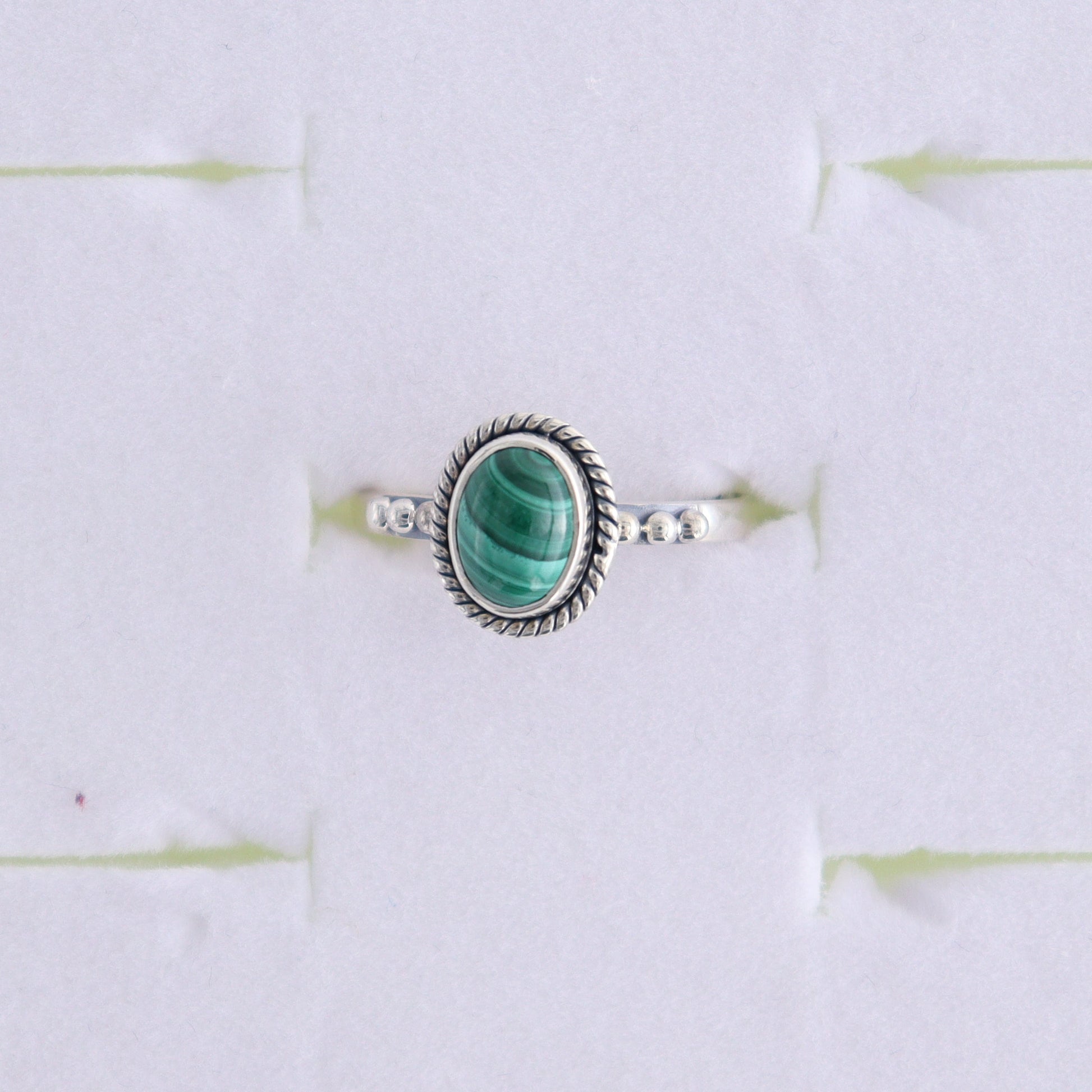 Malachite Rings Set of 7 (Ring Holders Not Included) - Expert Wholesale and Supplier of Wholesale Crystals & Bulk Gemstones, ["Malachite","Ring","rings","sterling silver"]