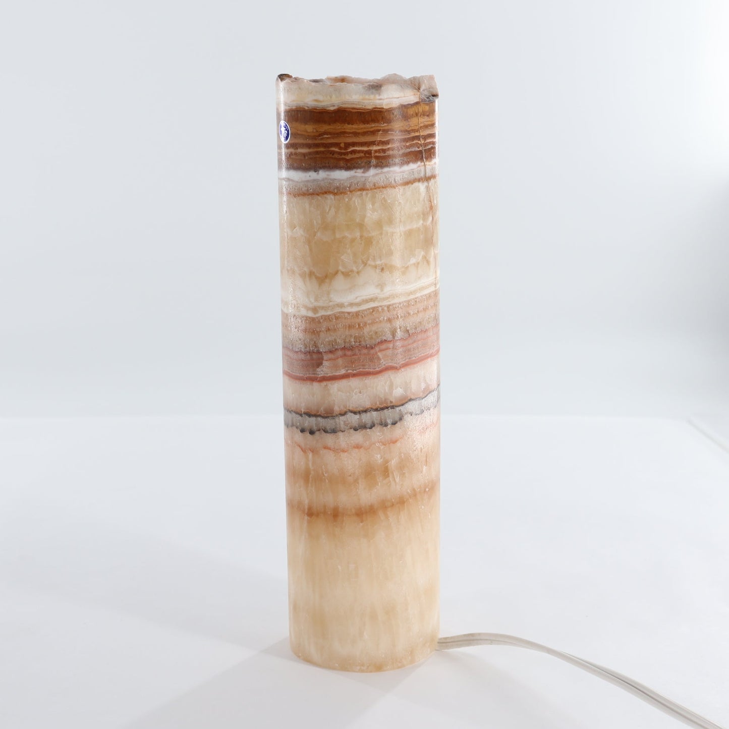 One 12" Green & Honey Mix Rough Top Onyx Lamp Blind