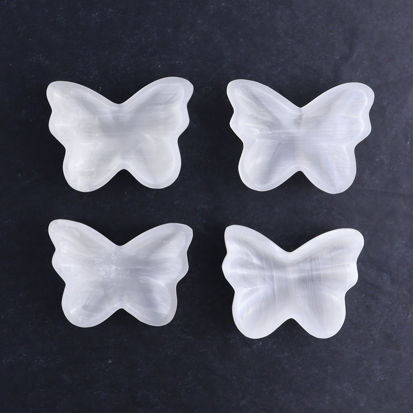 One Selenite (Satin Spar) Butterfly Bowl - Expert Wholesale and Supplier of Wholesale Crystals & Bulk Gemstones, ["Bowls","Butterfly","Morocco","Selenite"]