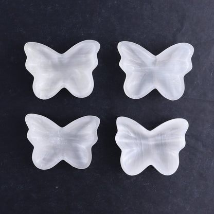 One Selenite (Satin Spar) Butterfly Bowl - Expert Wholesale and Supplier of Wholesale Crystals & Bulk Gemstones, ["Bowls","Butterfly","Morocco","Selenite"]