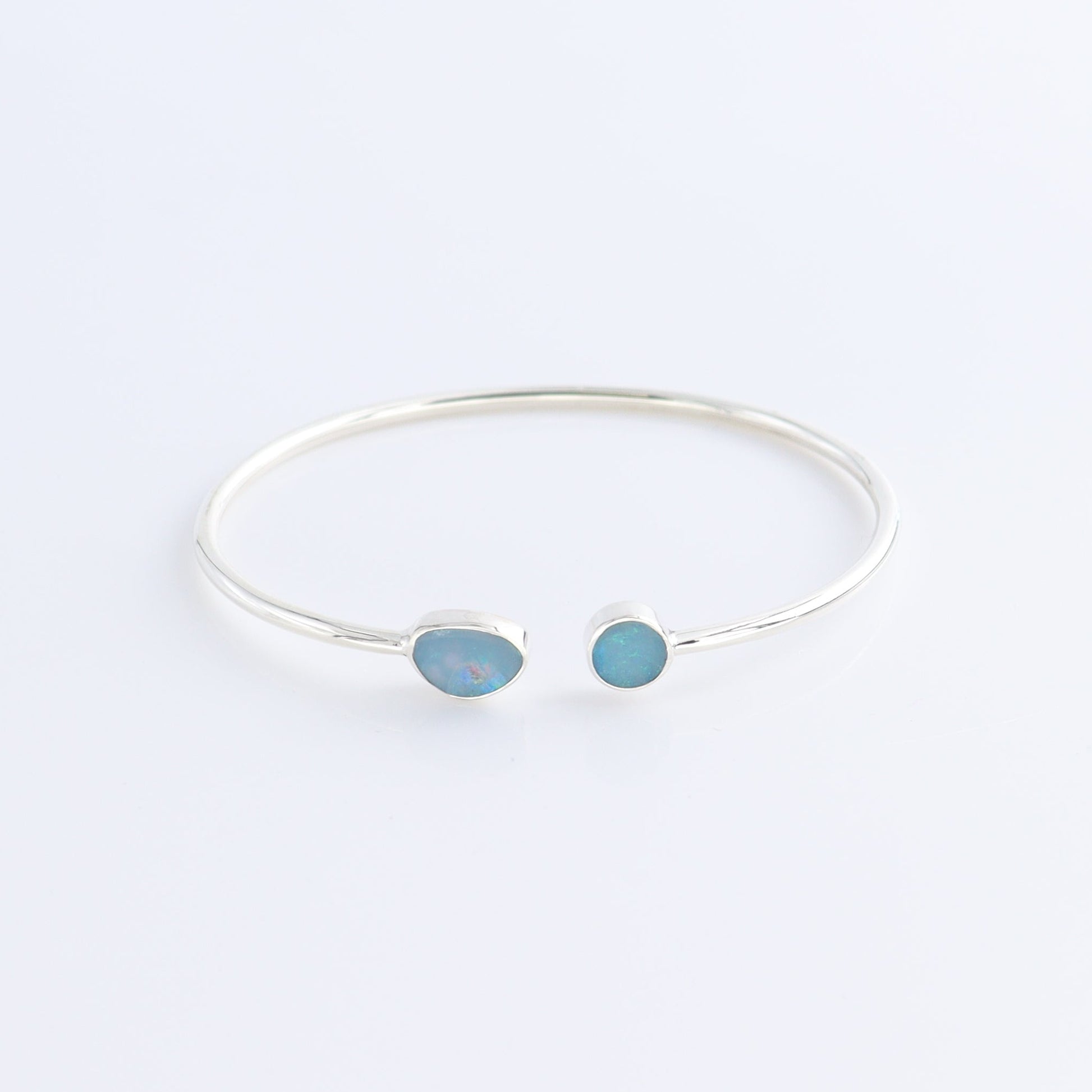 One Australian Opal Sterling Silver Bracelet - Expert Wholesale and Supplier of Wholesale Crystals & Bulk Gemstones, ["Australian Opal","Bracelet","bracelets","Opal"]