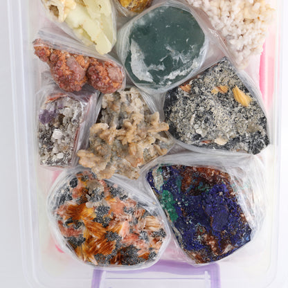 Mixed Minerals Flat from Morocco | Mi Esperanza Minerals | Supplier of Crystals and Onyx