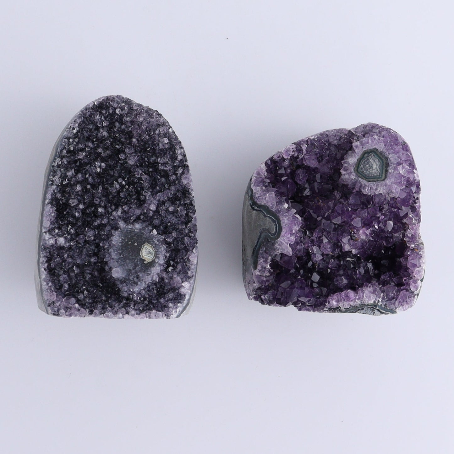 Uruguay Amethyst Cut Base Set of 6 - Expert Wholesale and Supplier of Wholesale Crystals & Bulk Gemstones, ["Amethyst","Cut Base","Uruguay"]