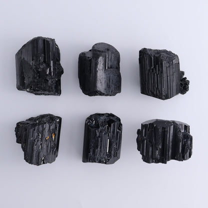 Black Tourmaline Roughs Set of 12 - Expert Wholesale and Supplier of Wholesale Crystals & Bulk Gemstones, ["Black Tourmaline","Madagascar","Rough","Tourmaline"]