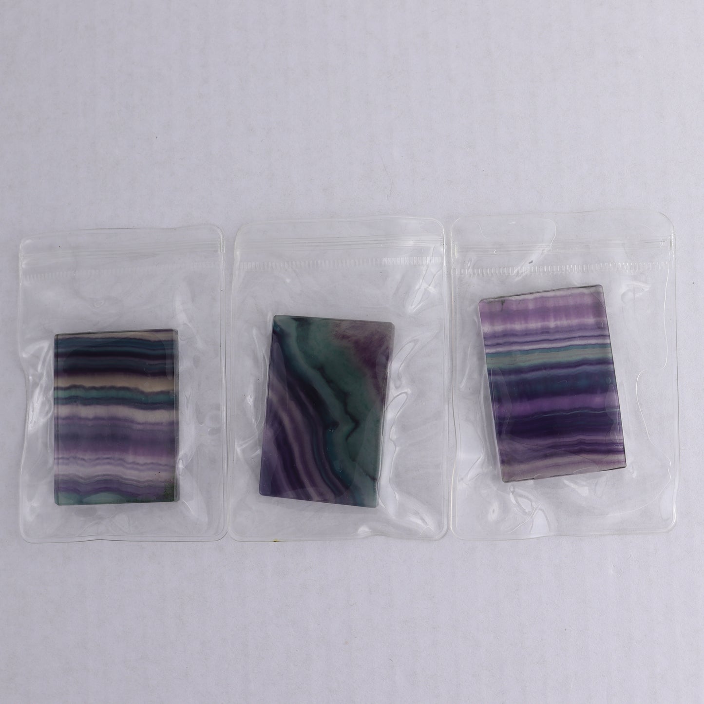 Fluorite Mini Slab Set of 8 - Expert Wholesale and Supplier of Wholesale Crystals & Bulk Gemstones, ["China","Fluorite","Rectangle"]