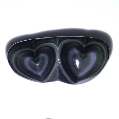 Rainbow Obsidian Butterflies & Hearts Set of 8 - Expert Wholesale and Supplier of Wholesale Crystals & Bulk Gemstones, ["Butterflies","Butterfly","Hearts","Mexico","Rainbow Obsidian"]
