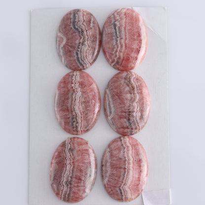 Rhodocrosite Cabs Set of 6 - Expert Wholesale and Supplier of Wholesale Crystals & Bulk Gemstones, ["Cabs","Rhodochrosite"]