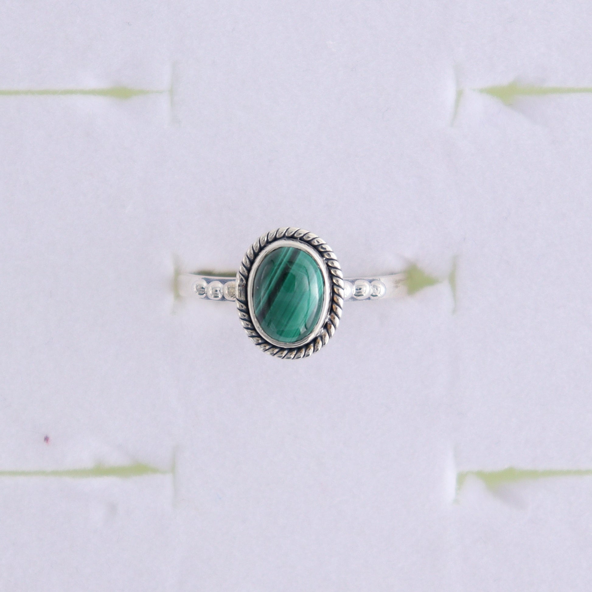 Malachite Rings Set of 7 (Ring Holders Not Included) - Expert Wholesale and Supplier of Wholesale Crystals & Bulk Gemstones, ["Malachite","Ring","rings","sterling silver"]