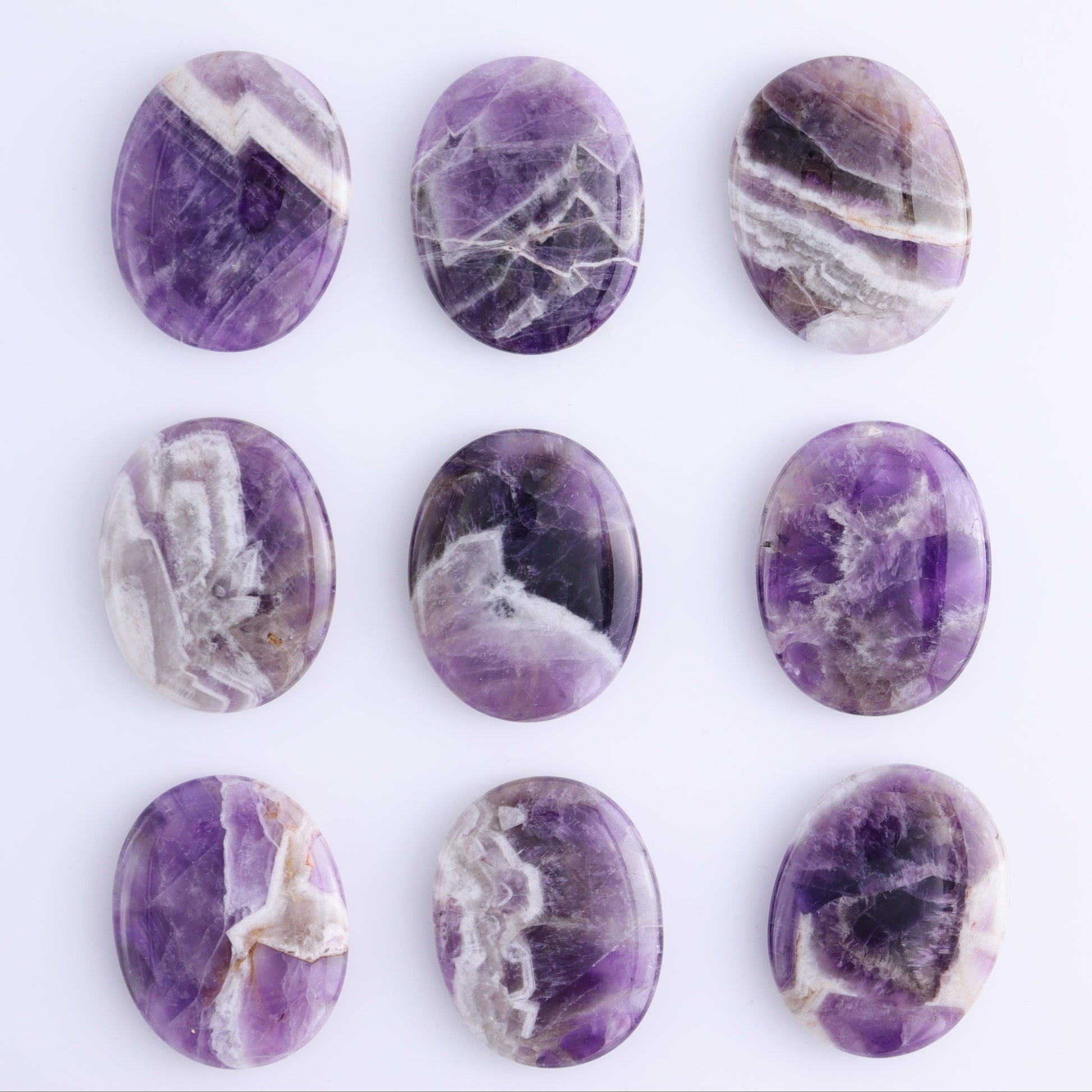 One Amethyst Flat Palm Stone - Expert Wholesale and Supplier of Wholesale Crystals & Bulk Gemstones, ["Amethyst","Palm Stones"]
