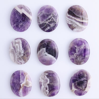 One Amethyst Flat Palm Stone - Expert Wholesale and Supplier of Wholesale Crystals & Bulk Gemstones, ["Amethyst","Palm Stones"]