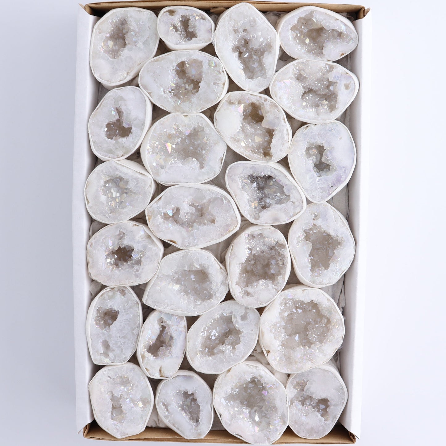 One Aura Quartz Geodes Flat Blind