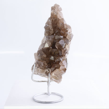 Smoky Quartz Clusters with Stand Set of 2 - Expert Wholesale and Supplier of Wholesale Crystals & Bulk Gemstones, ["cluster","Clusters","Quartz","Smoky Quartz"]