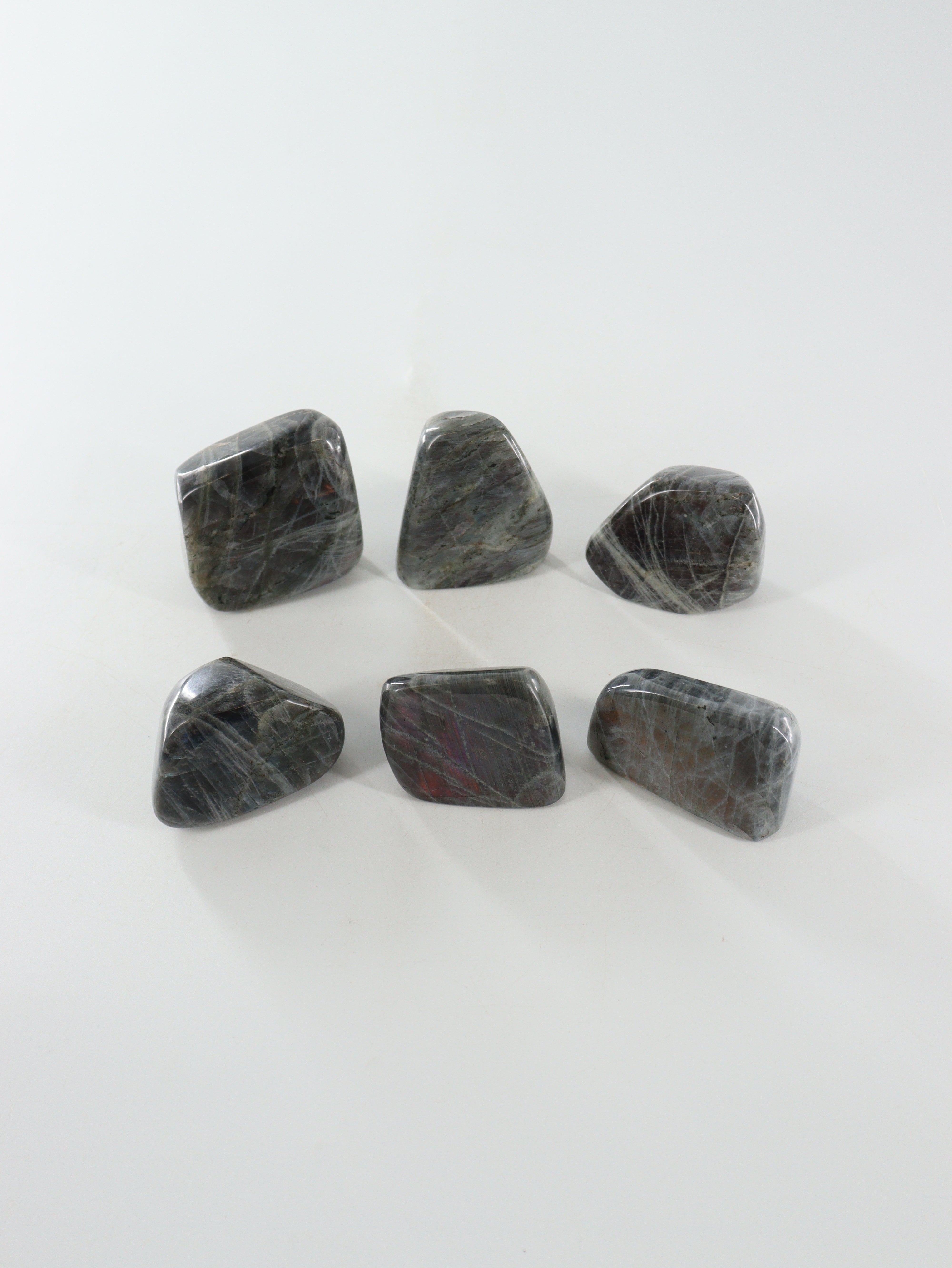 Labradorite Freeforms Set of 6 | Wholesale Crystals – Mi Esperanza Minerals