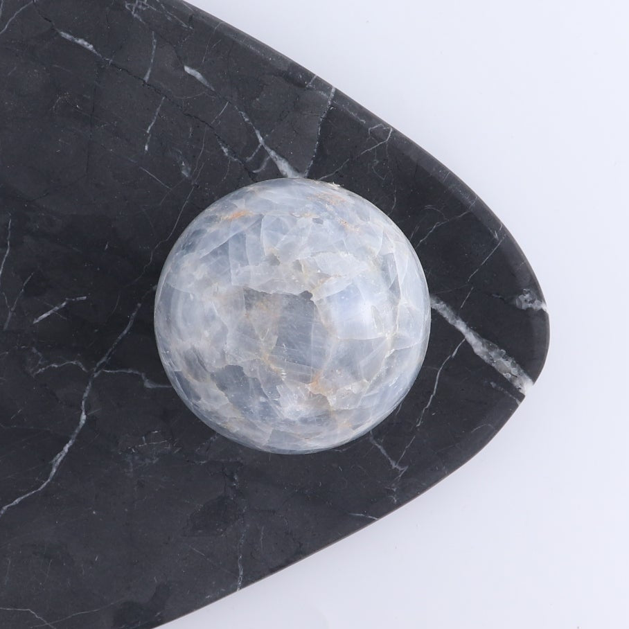 One Large Sphere Blue Calcite