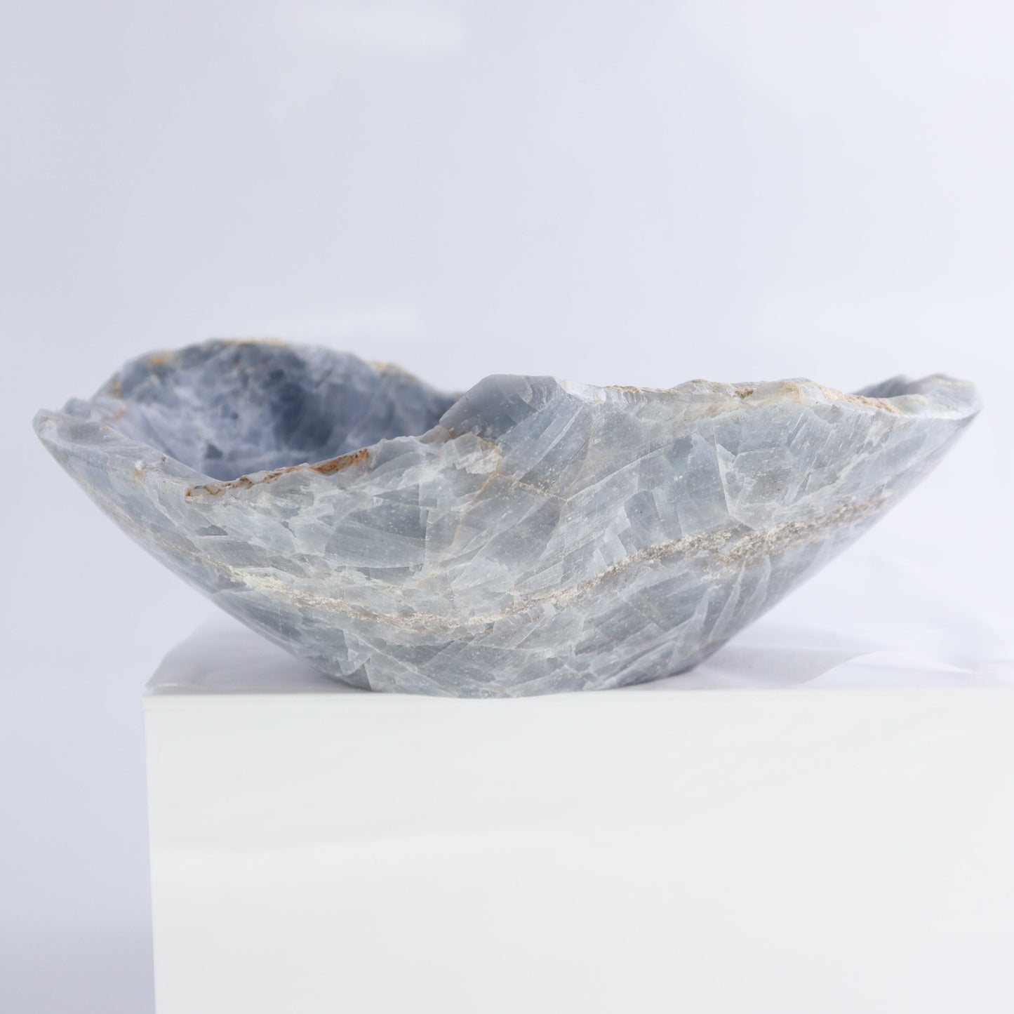 Blue Calcite Bowls Set of 3 - Expert Wholesale and Supplier of Wholesale Crystals & Bulk Gemstones, ["Blue Calcite","bowl","Bowls","Calcite","Mexico"]