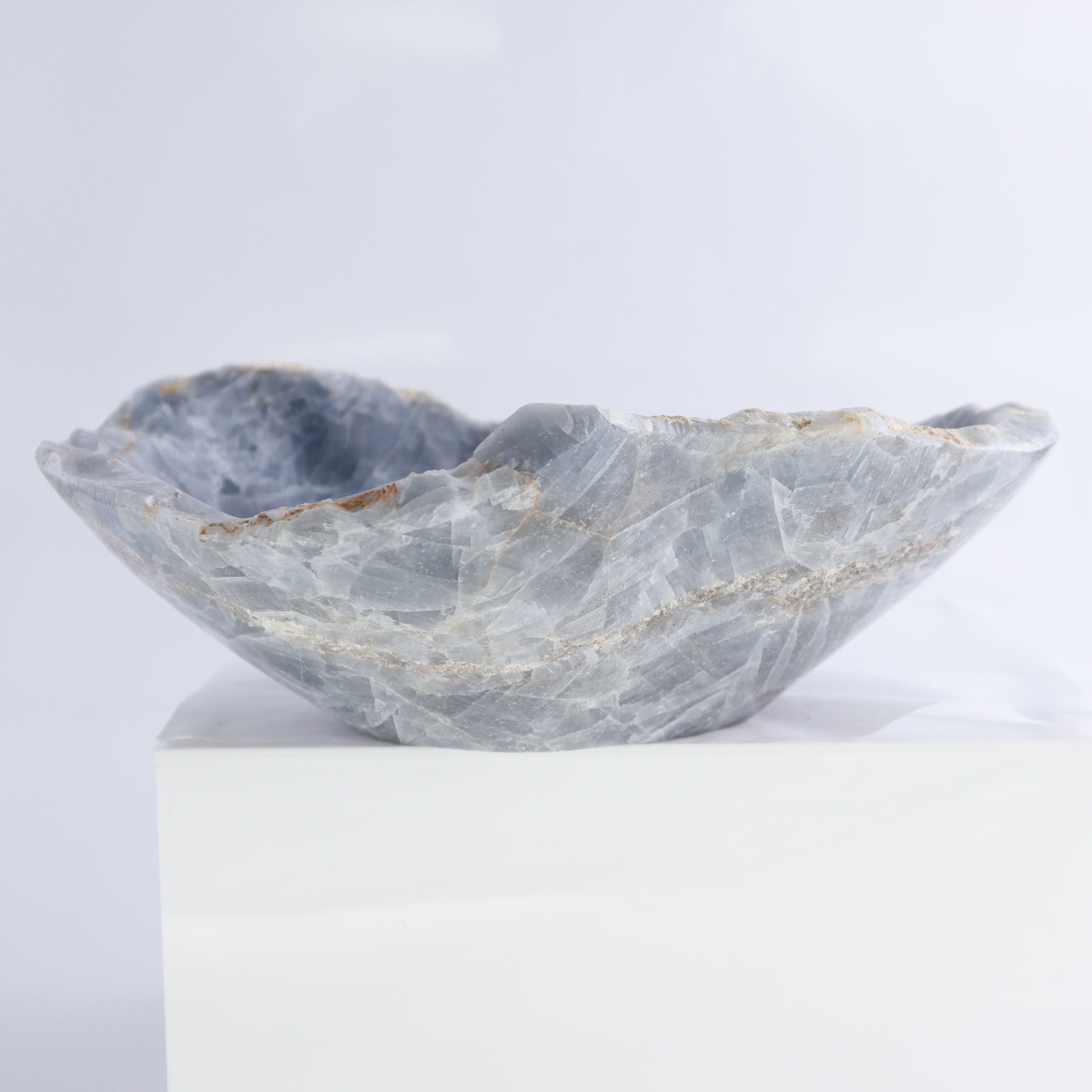 Blue Calcite Bowls Set of 3 - Expert Wholesale and Supplier of Wholesale Crystals & Bulk Gemstones, ["Blue Calcite","bowl","Bowls","Calcite","Mexico"]