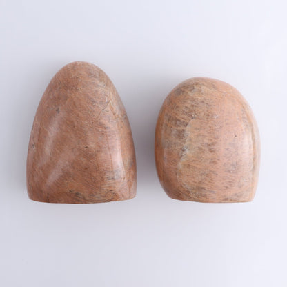 Peach Moonstone Freeform Set of 2