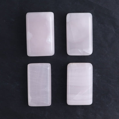 Pink Mangano Calcite Rectangles Set of 12