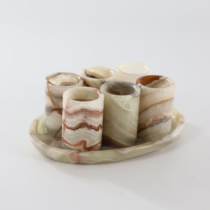 Green Onyx Shot Glasses Set of 6 - Expert Wholesale and Supplier of Wholesale Crystals & Bulk Gemstones, []