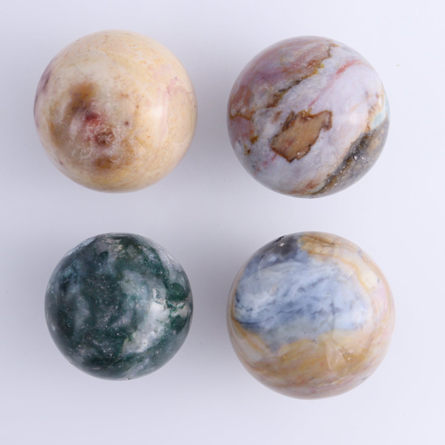 Ocean Jasper Spheres Set of 12