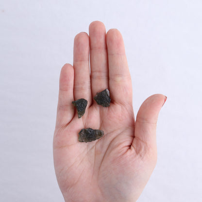 Moldavite Pieces Set of 3