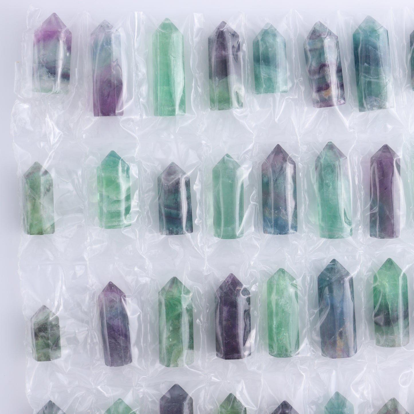 Fluorite Towers Pack of 36 - Expert Wholesale and Supplier of Wholesale Crystals & Bulk Gemstones, ["China","Fluorite","Towers"]