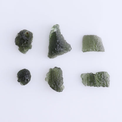 Moldavite Pieces Set of 6