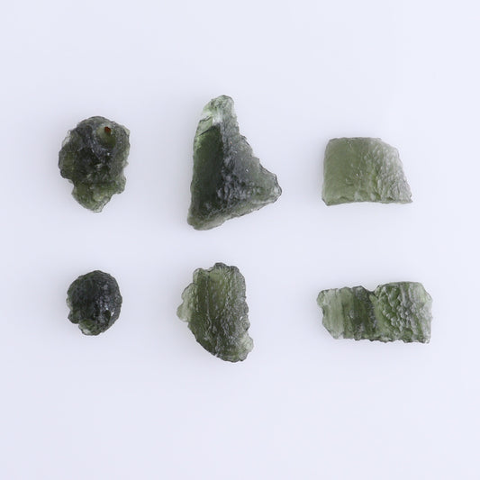 Moldavite Pieces Set of 6