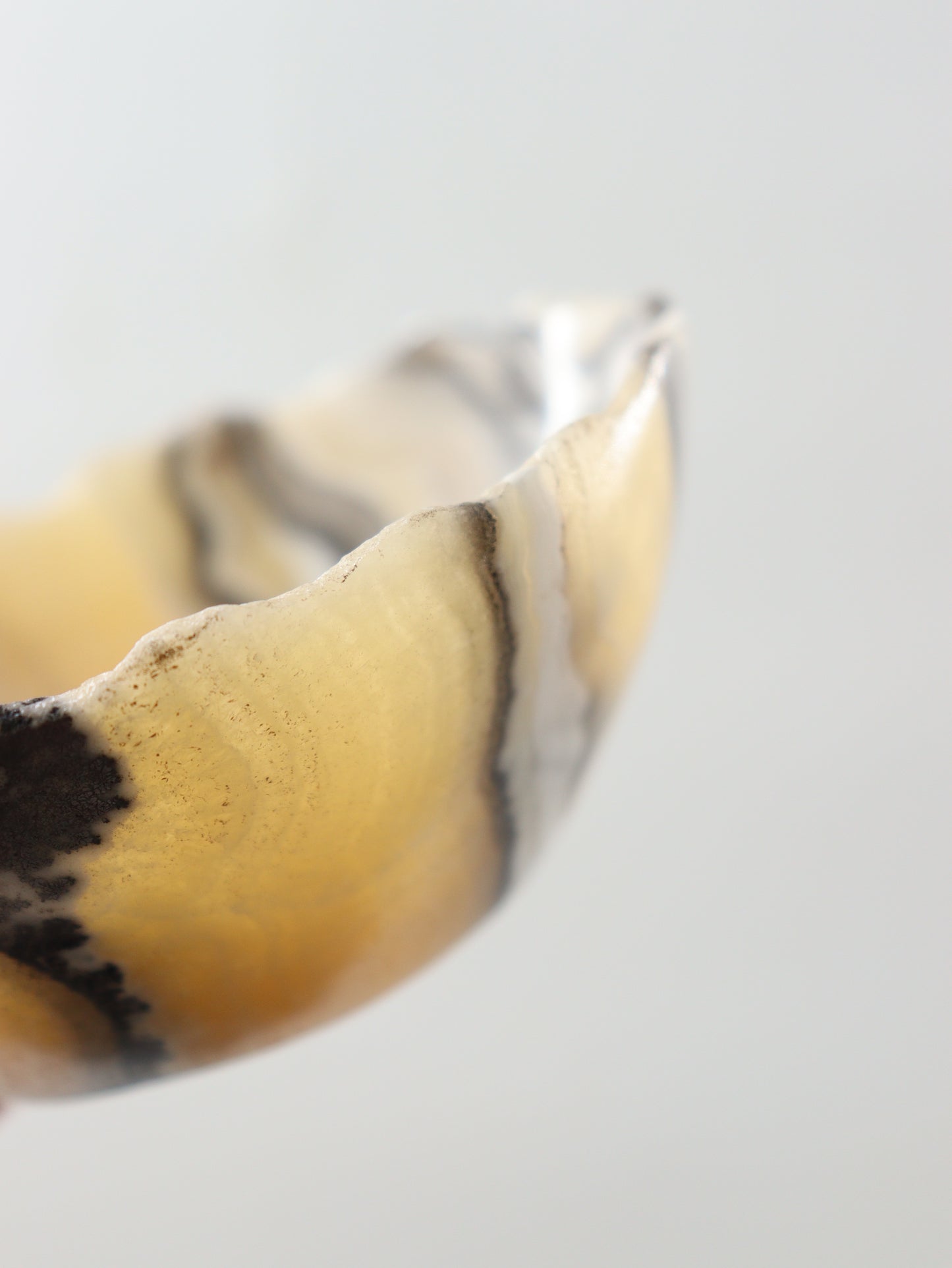 Mixed Onyx Bowls with Rustic Edge Set of 4