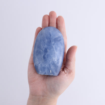 Blue Calcite Freeforms Set of 4 - Expert Wholesale and Supplier of Wholesale Crystals & Bulk Gemstones, ["Blue Calcite","Calcite","close_30","Freeform","Freeforms"]