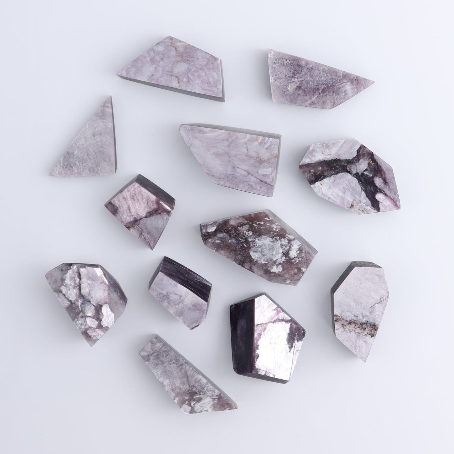 Lepidolite Freeforms Set of 12