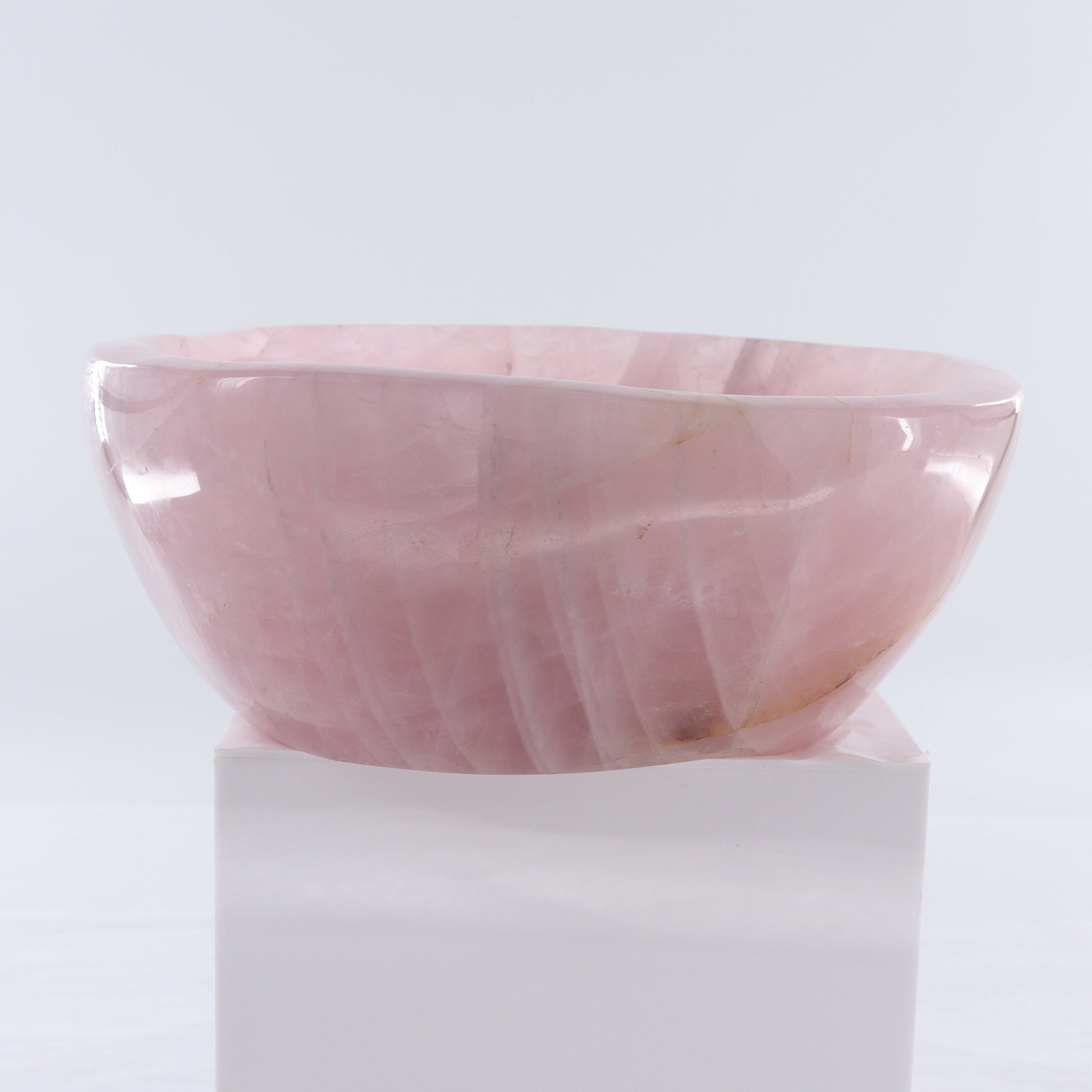 Rose Quartz Bowl - Expert Wholesale and Supplier of Wholesale Crystals & Bulk Gemstones, ["Bowls","Madagascar","Rose Quartz"]