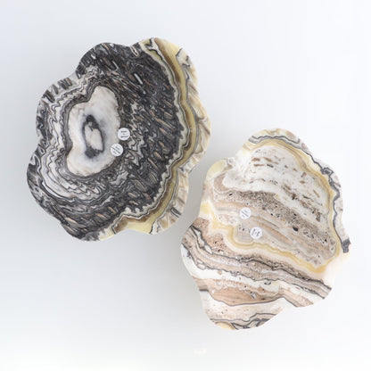 One Small Bowl Mexican Onyx/Calcite Black & Yellow Zebra