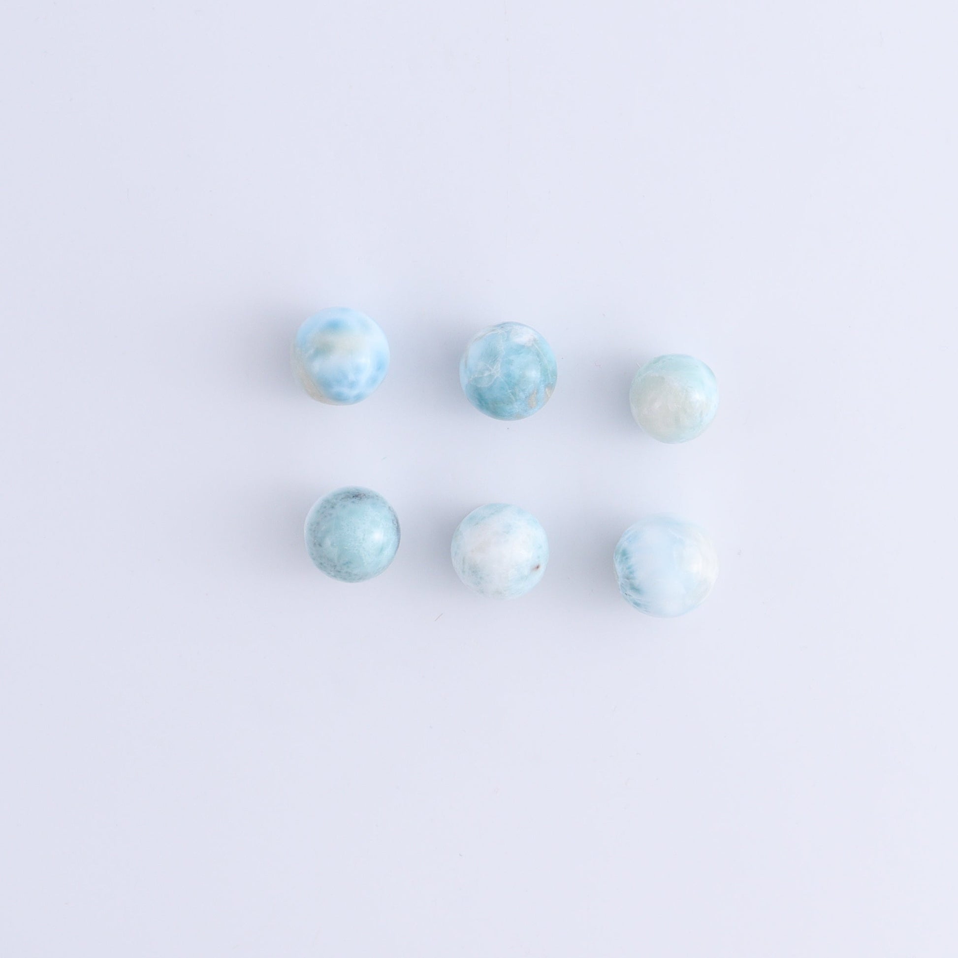 Larmiar Spheres Set of 12 - Expert Wholesale and Supplier of Wholesale Crystals & Bulk Gemstones, ["Larimar","Spheres"]