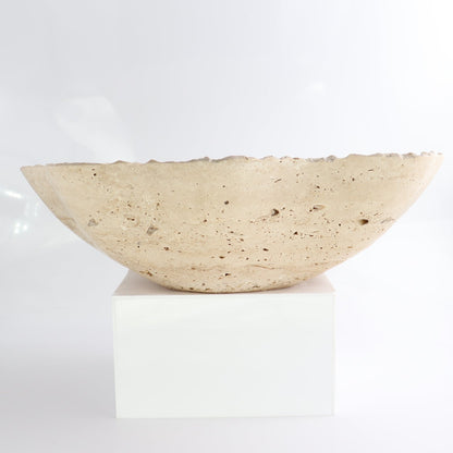 Mexican Travertine Bowl 14"
