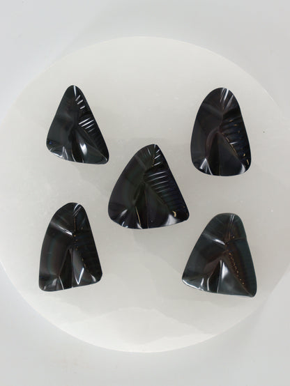 Rainbow Obsidian Carvings Set of 5