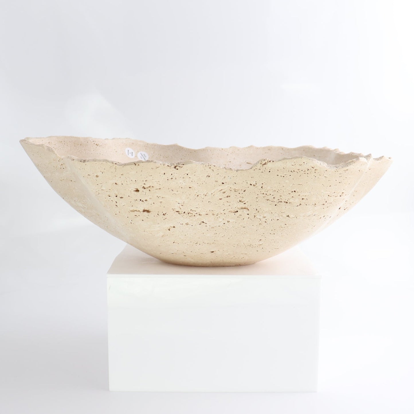 Mexican Travertine Bowl 13"