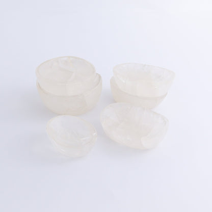 Clear Quartz Bowls Set of 6 - Expert Wholesale and Supplier of Wholesale Crystals & Bulk Gemstones, ["Bowls","Clear Quartz","Madagascar","Quartz"]