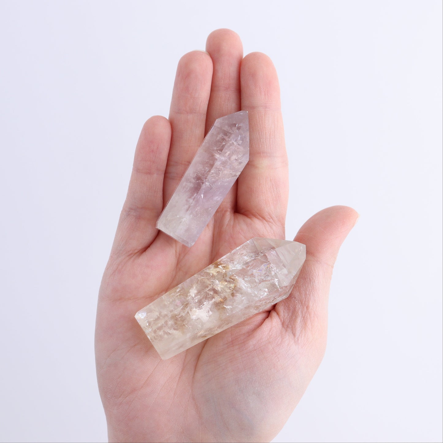 Powellite Amethyst UV Reactive Towers Set of 20 - Expert Wholesale and Supplier of Wholesale Crystals & Bulk Gemstones, ["Amethyst","Powellite"]