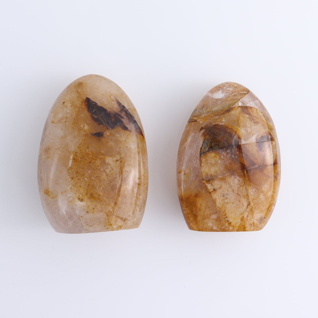 Golden Hematite Quartz Freeforms Set of 5