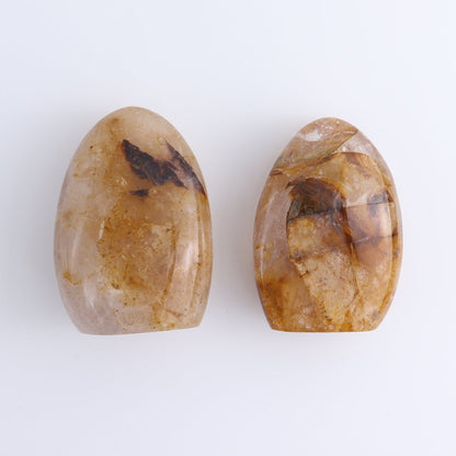 Golden Hematite Quartz Freeforms Set of 5