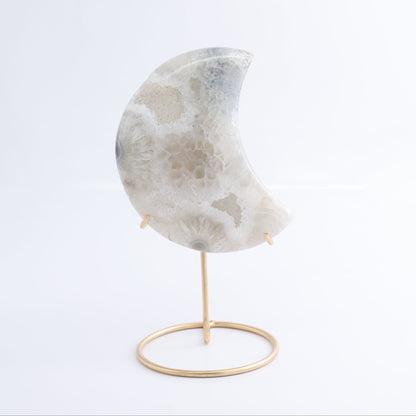 Agate Moons with Stand Set of 2 - Expert Wholesale and Supplier of Wholesale Crystals & Bulk Gemstones, ["Agate","Brazil","moons"]